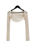 Cier Rose See-through Bolero Cardigan