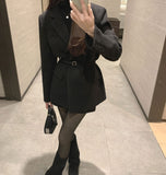 Belt Strap Short Coat