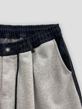 Bitter Color Sheme Stitching Balloon Pants