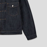 Friendly Pintuck Trucker Denim Jacket