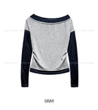 Lizzy Two Tone Layered Tencel Long Sleeve