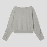 Bohem Stud Off-Shoulder Sweatshirt