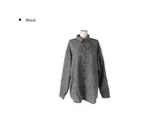 Aseun Wrinkle Loose Check Shirt