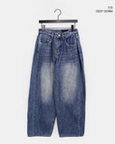 Eddie Brushed Vintage Wide Denim Pants
