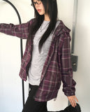 [MADE] Dorman Checkered Windbreaker Nylon Hooded Zip-Up