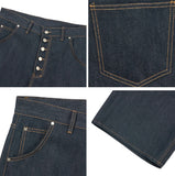 Arpa Front Button Bermuda Denim Pants