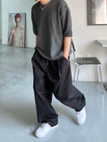 Folded Line Cotton Pants