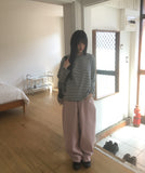 Conte Stripe Overfit Long Sleeve T-Shirt