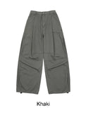 Lupen pintuck wide cotton pants