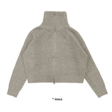 2-WAY KNIT ZIP-UP