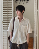 Marilyn Mesh Knit Short Sleeve Shirt
