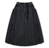 [AG.W] Belt Bloom Denim Skirt