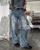 Kishi Set-up Cut Wide Denim Pants