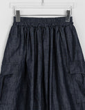 Cocuna Banding Cotton Cargo Midi Skirt