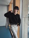 Bring Deki Rib V-neck Knit