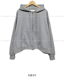 Two-way warmer hood zip-up