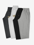Fire embroidery string training pants