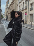 [PREMIUM/MADE] Oblique two-way fur jacket