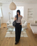 [Two Way] Furen Off-Shoulder Shirring Frill Sleeveless Blouse