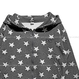 More Than Star Color Matching Two-Way Crop Hood Zip-Up