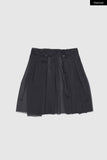 Sheer overlay wrap skirt