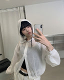 Wish Hood String Summer Cardigan Shirt