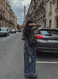 Benny loose wide denim pants