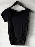 Nell Half Sleeve Unbalanced Tee