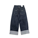 Martin Non-Faded Pocket Wide Denim Pants