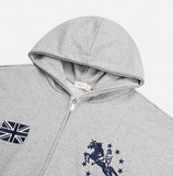 DEET Horse Numbering Two-Way Hood Zip-Up