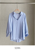 Halo Half-Open Collar Blouse