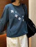 [BAONHAUS] Comcard Flower Patch Round Long Sleeve Tee