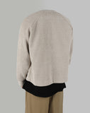 Corduroy round cardigan