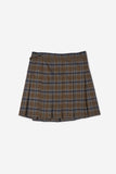 Tartan check frill wrap skirt