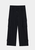 HEM BUTTON UTILITY CARGO SWEATPANTS
