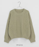 Higel Color Cable Round Knit