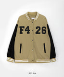 [unisex] Vinnos color matching stadium varsity jacket