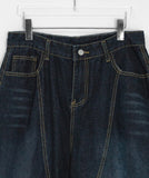 Inferred Summer Printing Denim Bermuda Pants