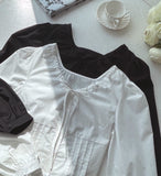 Metune Shirring Strap Puff Blouse