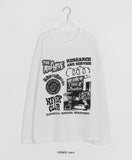 [unisex] Jeldy Printed Over Knit Long Sleeve T