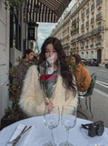 Ronnie Semi Crop Soft Fur Cardigan