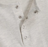 Kane Henley Neck Cotton Long Sleeve Tee
