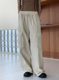 Ond Pigment Pocket Banding Long Wide Cargo Pants