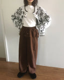 [Brushed Lining] Chels Frill Tiered Layered Jogger Training Pants