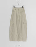 Kain Balloon Wide Cotton Cargo Banding Pants