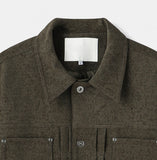 Poste Rivet Leather Trucker Jacket