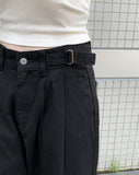 Tion Buckle Pintuck Wide Pants