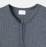 Rogen Ribbed Linen Button Cardigan