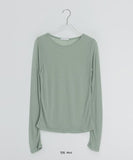 Kadohi Tencel Basic Layered Long Sleeve Tee