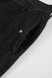 Bont snap pocket loose denim pants